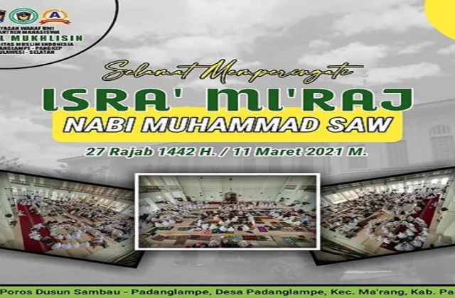 Ucapan peringatan Isra' Mi'raj Nabi Muhammad SAW