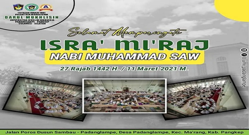 Ucapan peringatan Isra' Mi'raj Nabi Muhammad SAW