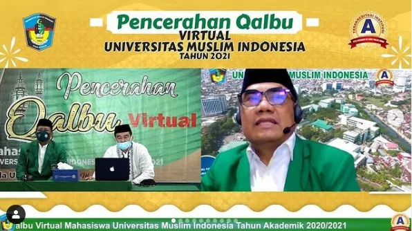 Poster kegiatan Pencerahan Qalbu Virtual